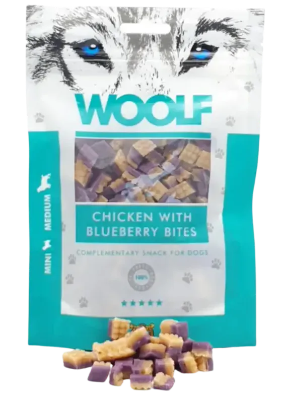 Woolf Godbiter Chicken with Blueberry Bites 100g