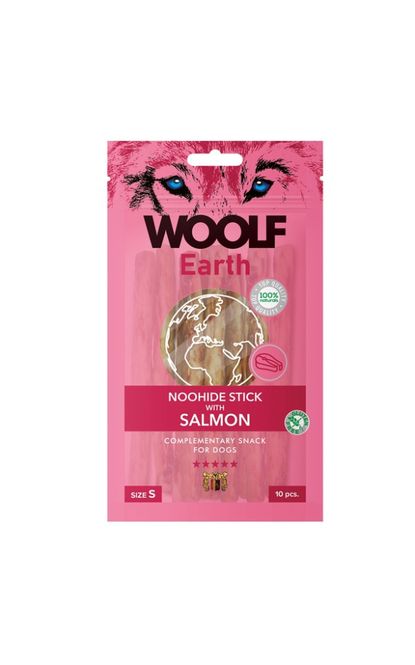 Hovedbilde WOOLF Tyggepinner Noohide S laks sticks 10 stk ...