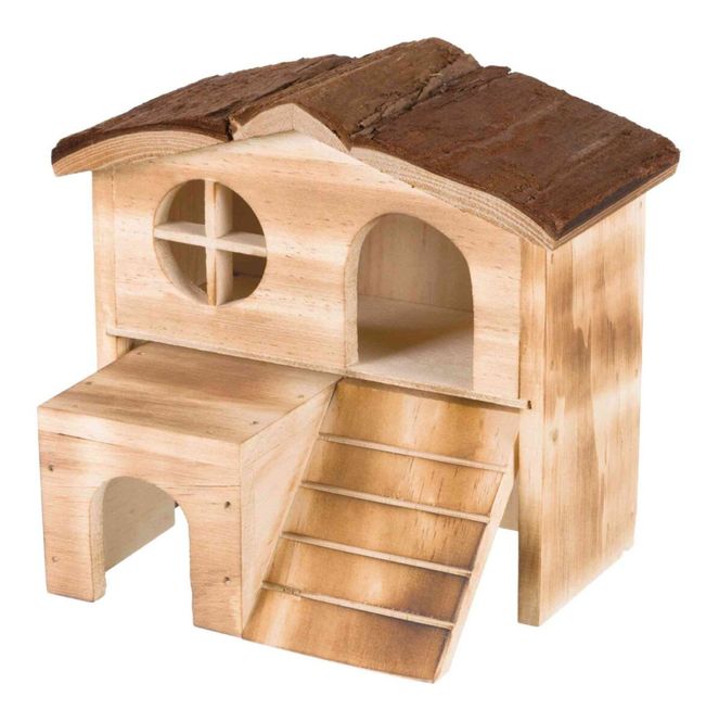 Hovedbilde Hamsterhus Kajsa Brent Tre/Furu 15x13x17 cm