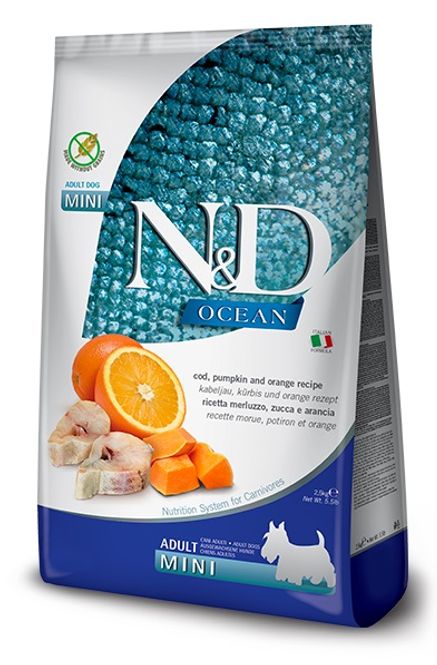 Hovedbilde FARMINA N&D Hundefor Torsk og Appelsin Adult mini ...