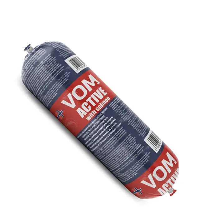 Hovedbilde VOM ACTIVE fullfôr med laks 500 gram