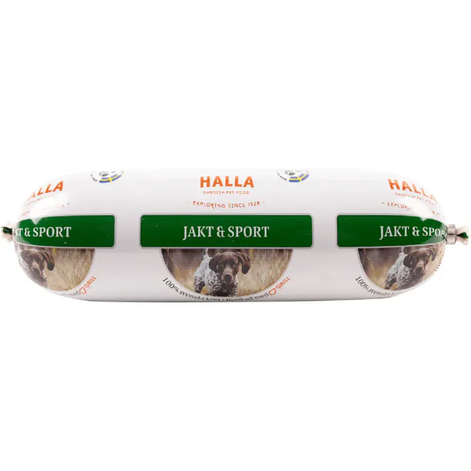 Hovedbilde Halla svensk våtfôr for jakt og sport 650gr