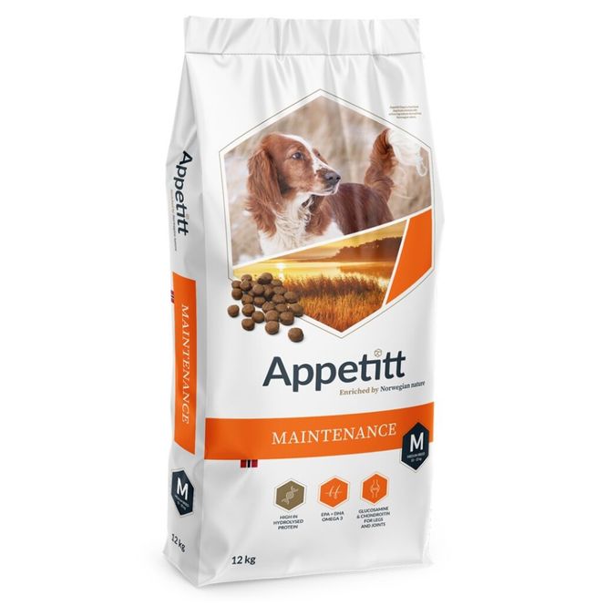 Hovedbilde Appetitt Hundefôr Maintenance Medium Breed 12 kg