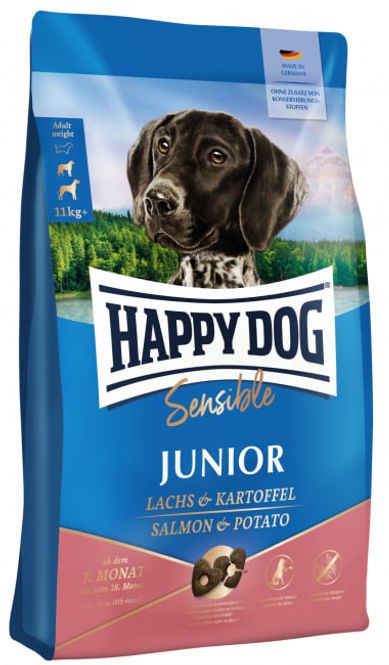 Hovedbilde Happy Dog Sensible Junior Laks & Potet 4Kg