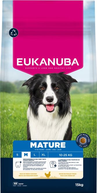 Hovedbilde EUKANUBA Hundefor Mature Medium Breed kylling ...