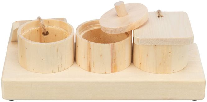 Hovedbilde Aktiviseringsleke Snack Cups i Tre 15x4,5x6cm