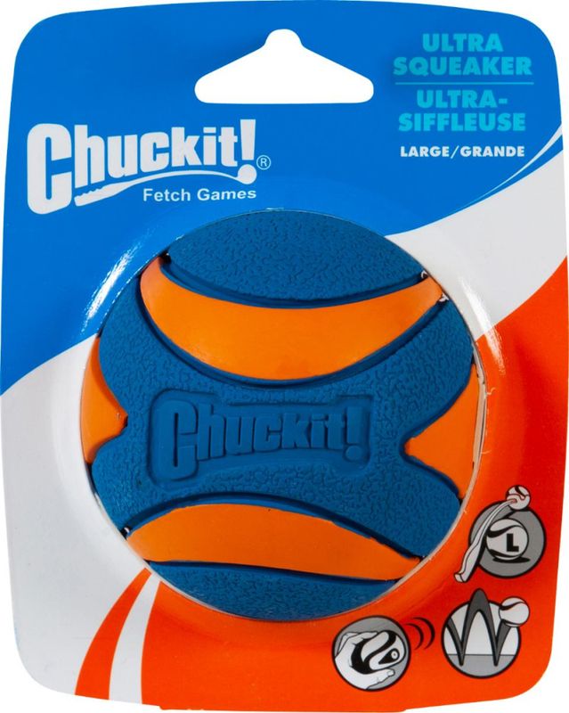 CHUCKIT Ultra Squeaker ball L