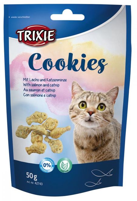 Hovedbilde Cookies M/Laks og Catnip 50g