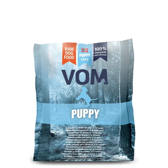 Hovedbilde VOM PUPPY fullfôr pose 560 gram