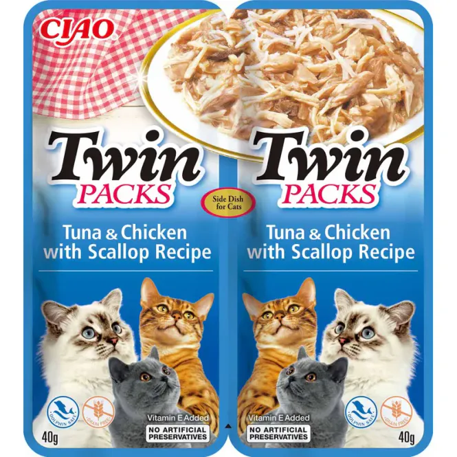 Hovedbilde Twin pack tunfisk/kylling i kamskjellkraft