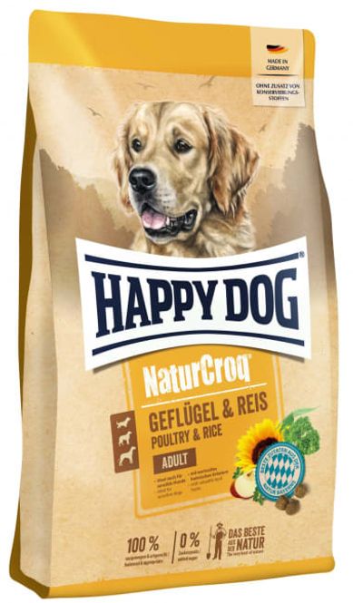 Hovedbilde Happy Dog Natur Croq Kylling & Ris 11Kg