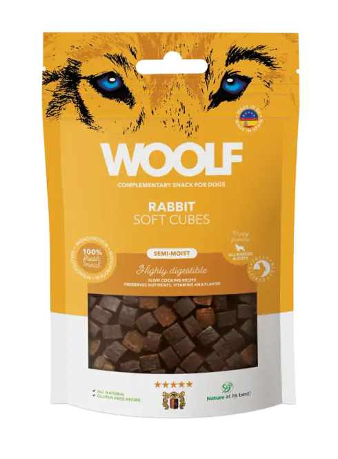 Hovedbilde Woolf Soft Cubes Rabbit 100g