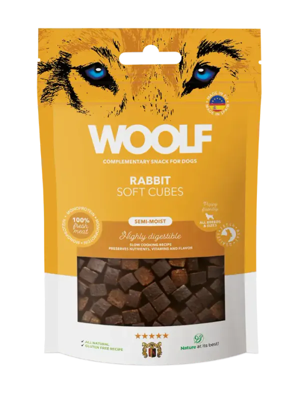 Woolf Soft Cubes Rabbit 100g