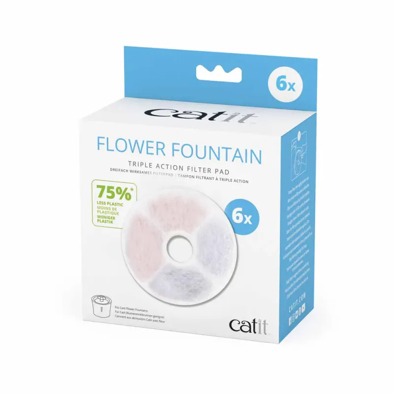 Catit vannmykningsfilter triple action 6st