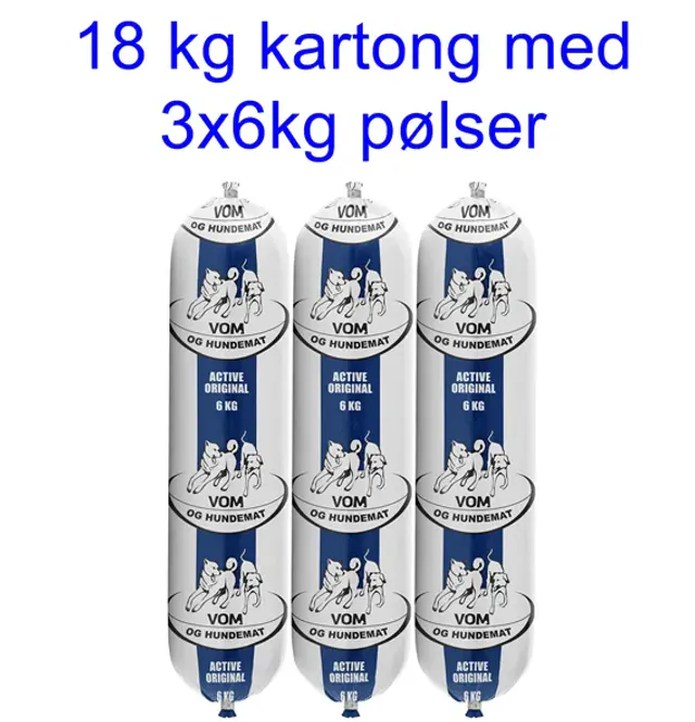 Hovedbilde VOM 18kg ACTIVE fullfôr kartong