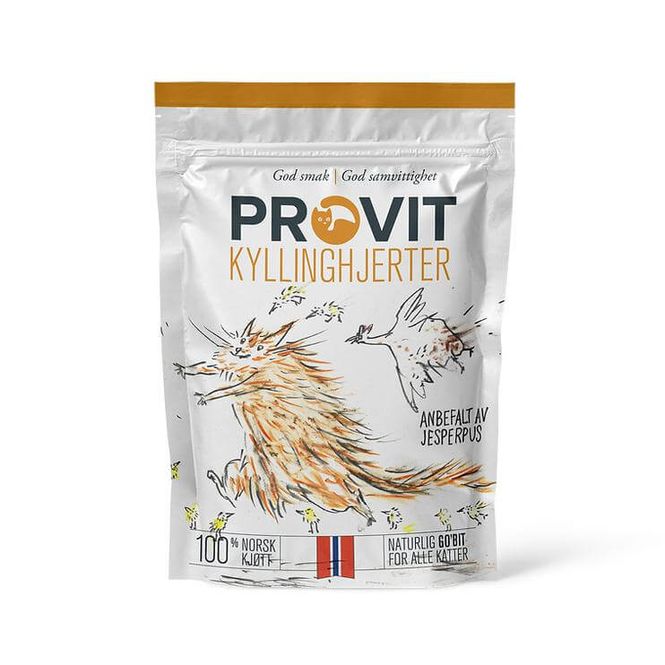 Hovedbilde PROVIT Godbiter Frysetørket Kyllinghjerter 40g