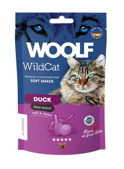 Hovedbilde WOOLF Wildcat Snacks Duck 50g
