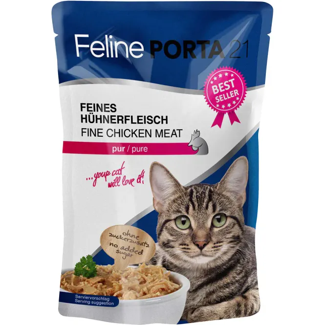 Hovedbilde Feline Porta21 kyllingstykker 100 gr