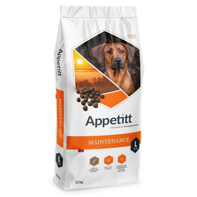Hovedbilde Appetitt Hundefôr Maintenance Large Breed 12 kg