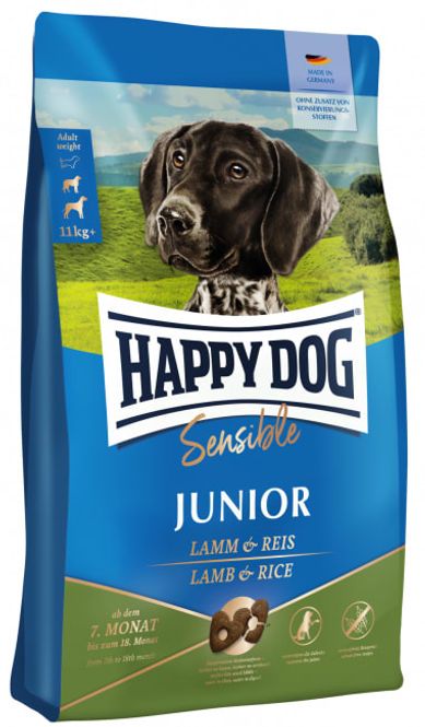 Hovedbilde Happy Dog Sensible Junior Lam & Ris 4Kg