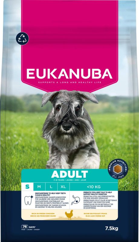 EUKANUBA Adult Small Breed kylling 7,5kg