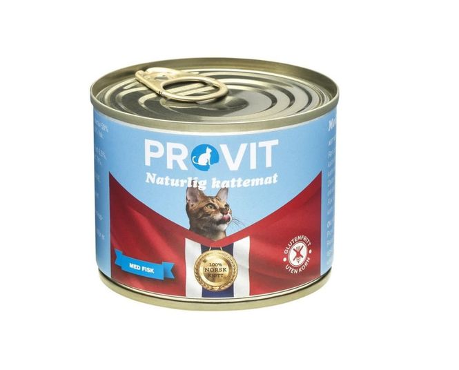Hovedbilde PROVIT Boksemat Katt M/Fisk 185g
