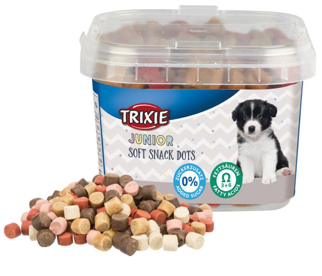 Hovedbilde Junior Soft Snack Dots M/Kylling og Laks 140g