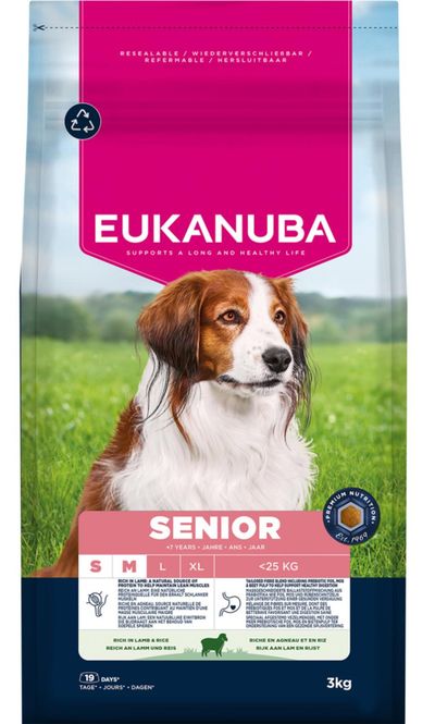 Hovedbilde EUKANUBA Hundefor Senior Small/medium Breed Lam & ...