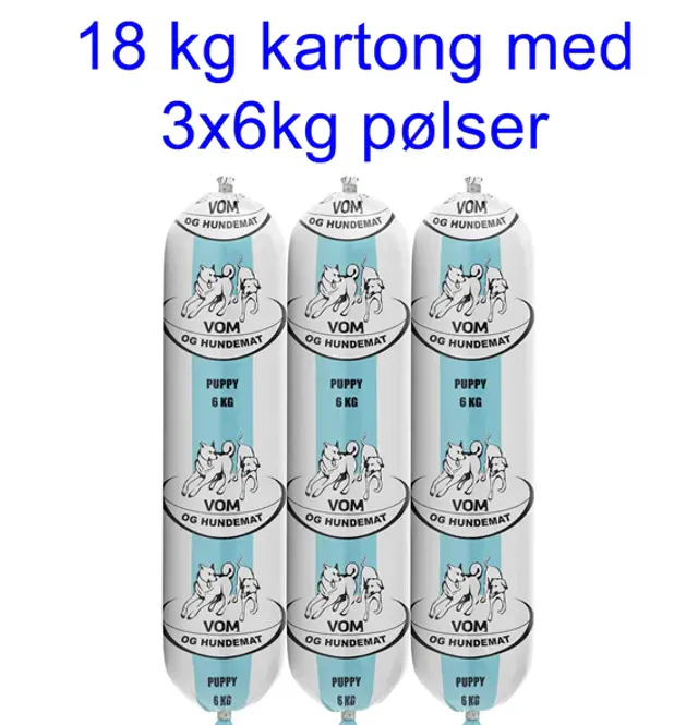 Hovedbilde VOM 18kg PUPPY fullfôr kartong