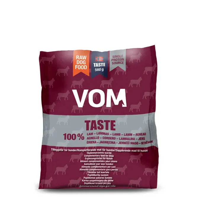 Hovedbilde VOM TASTE lam pose 560 gram